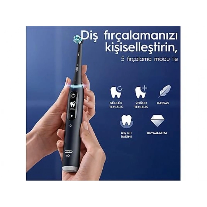 ORAL B IO 6 Smile Serisi Şarjlı Diş Fırçası Siyah