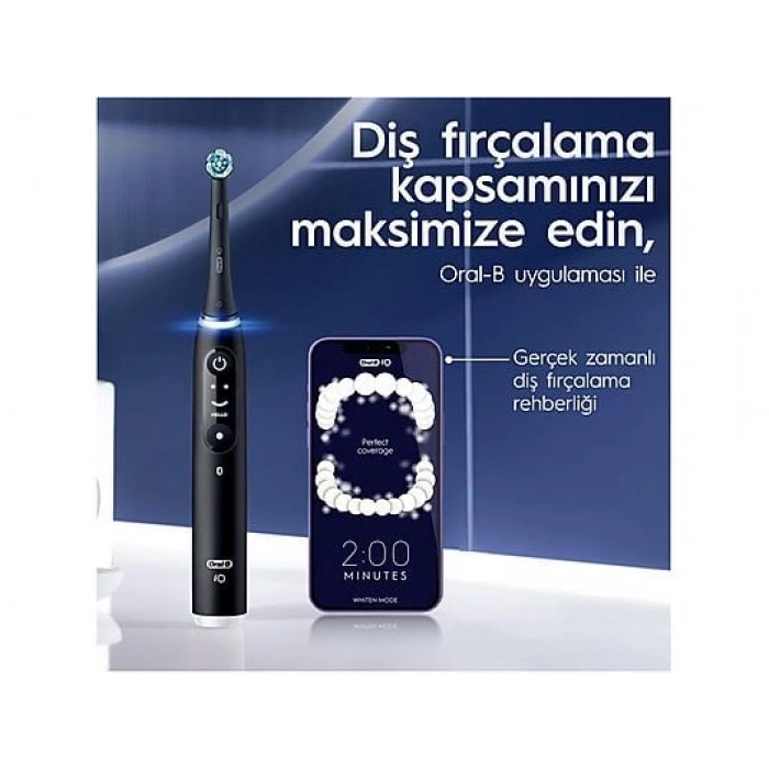 ORAL B IO 6 Smile Serisi Şarjlı Diş Fırçası Siyah