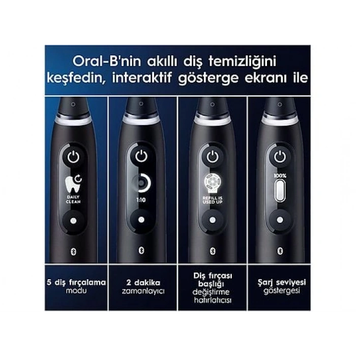 ORAL B IO 6 Smile Serisi Şarjlı Diş Fırçası Siyah