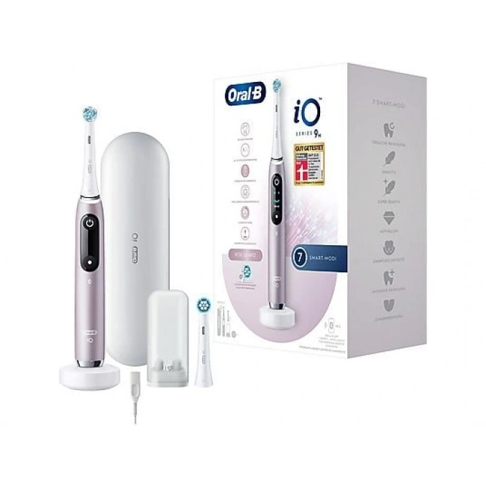 ORAL B iO 9 Serisi Şarjlı Diş Fırçası Pembe + Seyahat Kabı