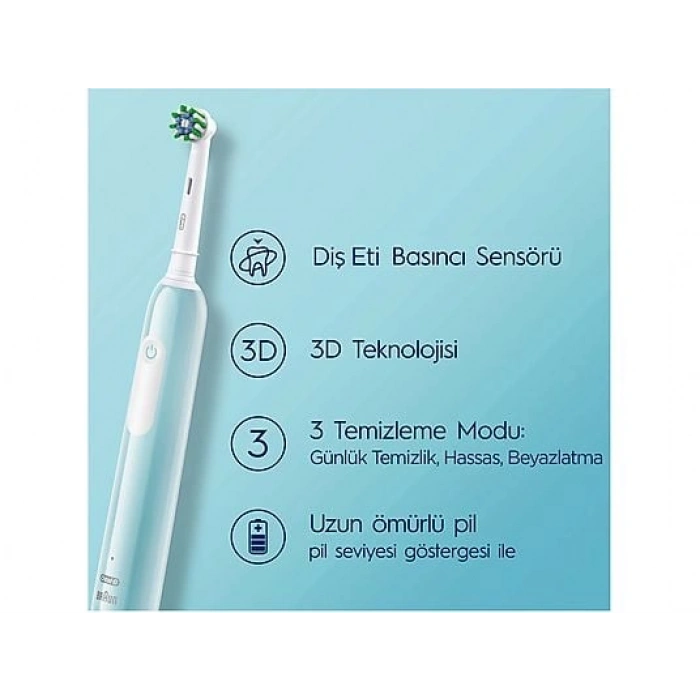 ORAL B Pro 1 Series 1 Elektrikli Diş Fırçası, 1 Diş Fırçası Başlığı