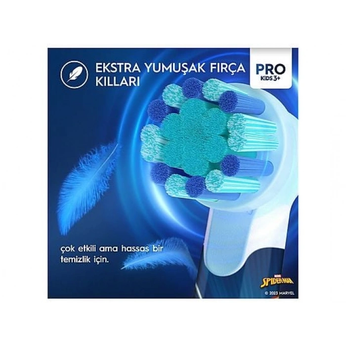 ORAL B Vitality Pro Spiderman Özel Seri Çocuklar İçin Şarj Edilebilir Diş Fırçası D103
