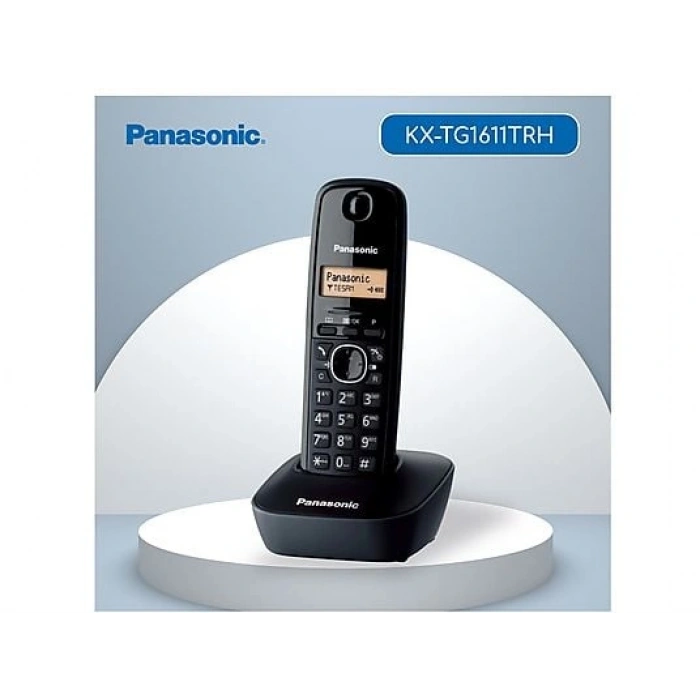 PANASONIC KX-TG 1611TRH Kablosuz Dect Telefon Siyah