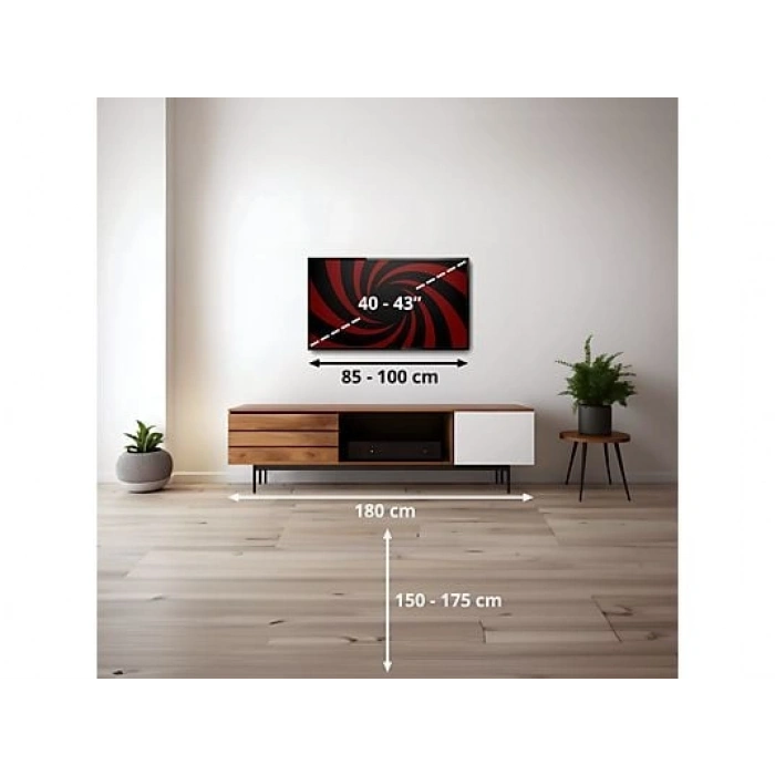 PEAQ PQ43DAL540 43 inç 108 Ekran Dahili Uydu Alıcılı Smart WebOS LED TV