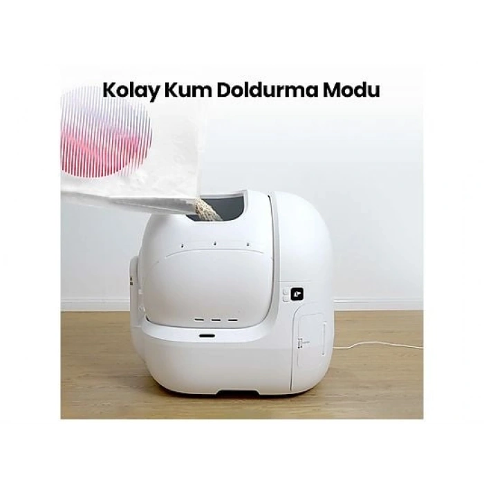 PETKIT Purobot Max Pro With Camera Akıllı Kedi Tuvaleti Beyaz