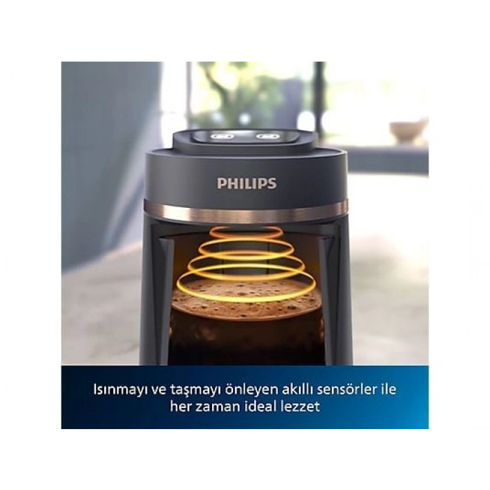 PHILIPS 5000 Serisi Türk Kahve Makinesi HDA150/61 Siyah Gümüş