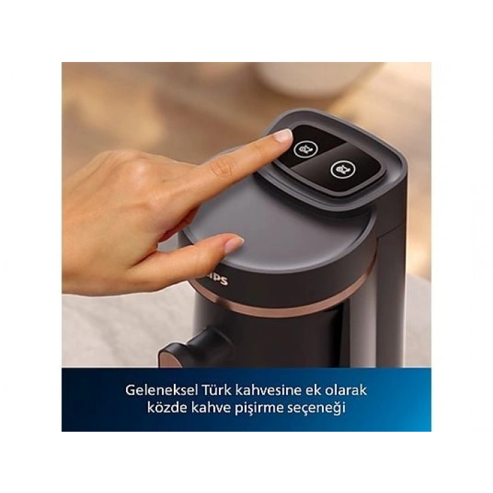 PHILIPS 5000 Serisi Türk Kahve Makinesi HDA150/61 Siyah Gümüş