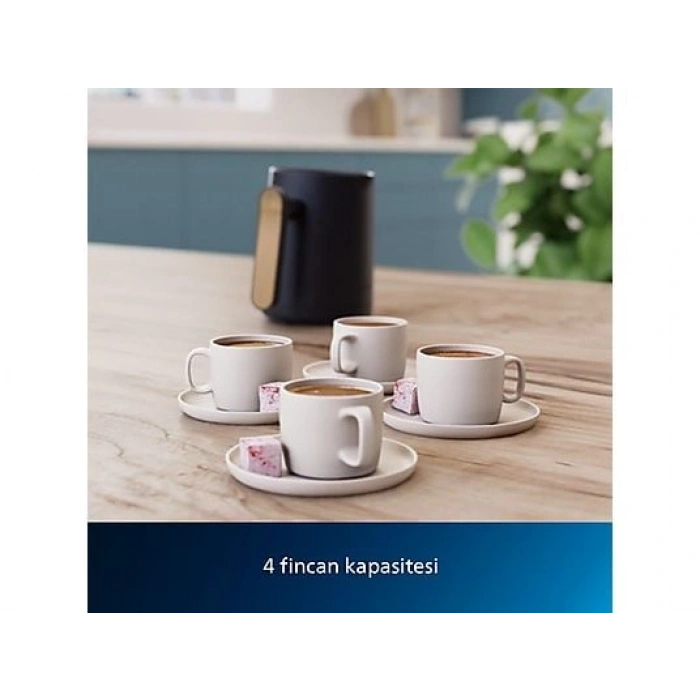 PHILIPS 5000 Serisi Türk Kahve Makinesi HDA150/61 Siyah Gümüş