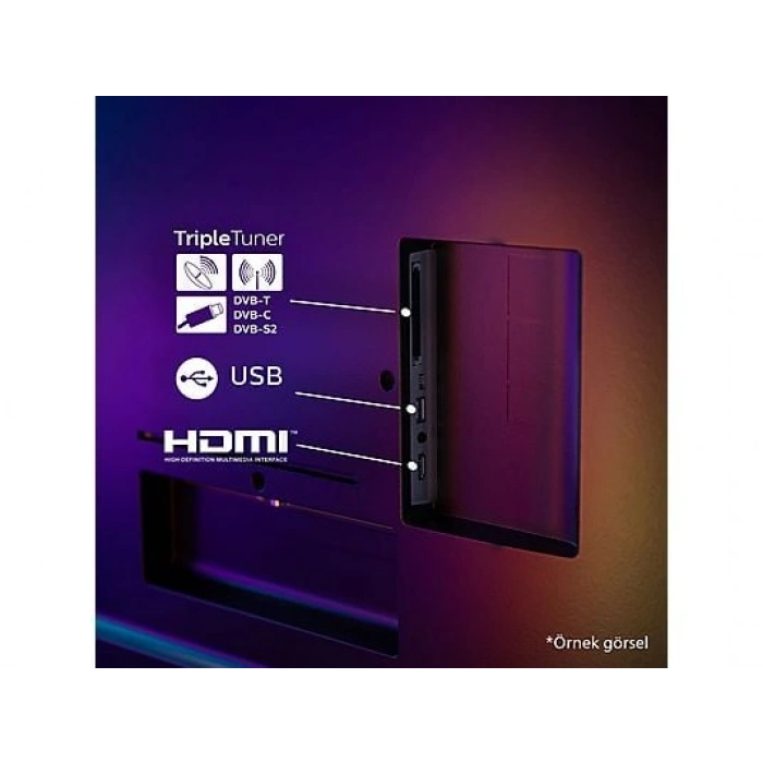PHILIPS 55PUS8500/62 55 inç 139 Ekran Smart 4K UHD Dolby Atmos Titan OS Ambilight QLED TV