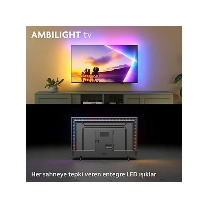 PHILIPS 55PUS8500/62 55 inç 139 Ekran Smart 4K UHD Dolby Atmos Titan OS Ambilight QLED TV