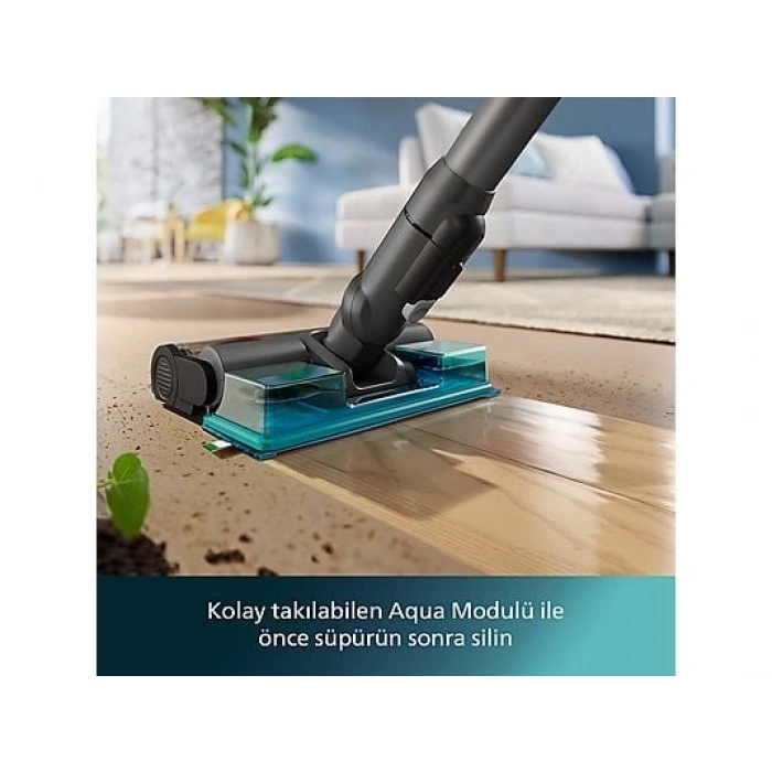 PHILIPS 6000 Serisi XC6557/01 Islak Kuru Şarjlı Dikey Süpürge