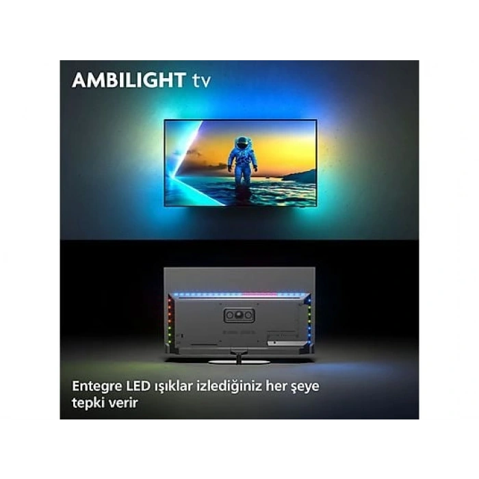 PHILIPS 65OLED810/12 4K UHD OLED 65 inç 164 cm Smart TV Dolby Vision Dolby Atmos Google Ambilight LED TV