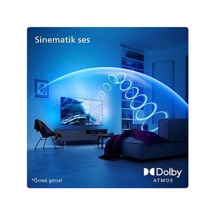 PHILIPS 65PUS8609/62 65  164cm 4K UHD LED Dolby Atmos Titan OS Ambilight TV