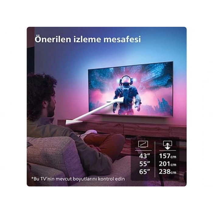 PHILIPS 65PUS8609/62 65  164cm 4K UHD LED Dolby Atmos Titan OS Ambilight TV