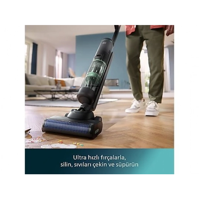 PHILIPS Aqua Trio 7000 Seri XW7263/11 Islak & Kuru Temizlik Kablosuz Dikey Süpürge