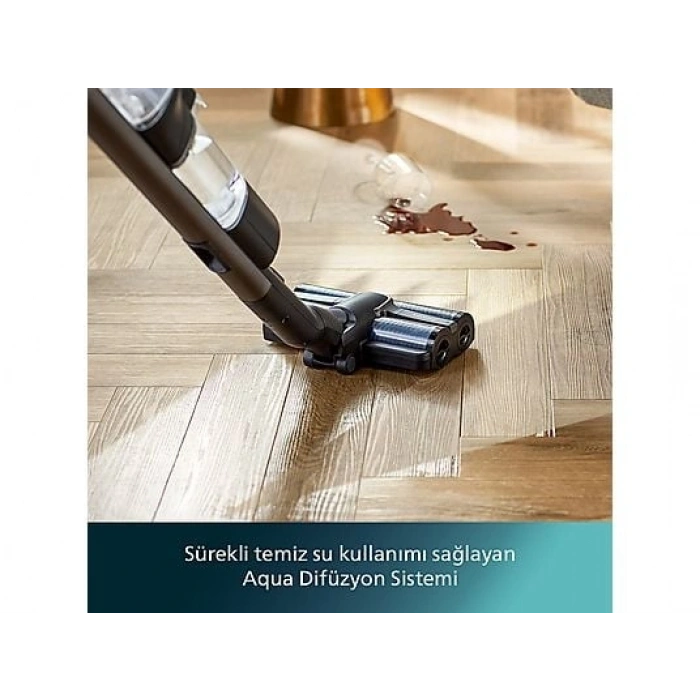 PHILIPS Aqua Trio 9000 Seri XW9463/11 Islak & Kuru Temizlik Kablosuz Dikey Süpürge