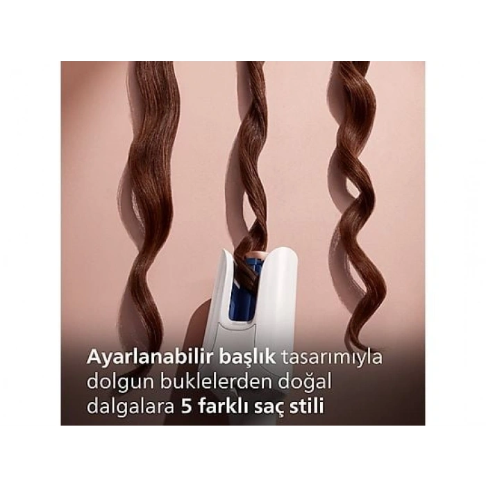 PHILIPS BHB968/00 - WavePro Otomatik Saç Maşası Beyaz