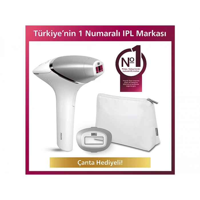 PHILIPS BRI940/00 Lumea 8000 Series IPL Epilasyon Cihazı, Çanta Hediyeli, 1 Akıllı Başlık (Vücut)