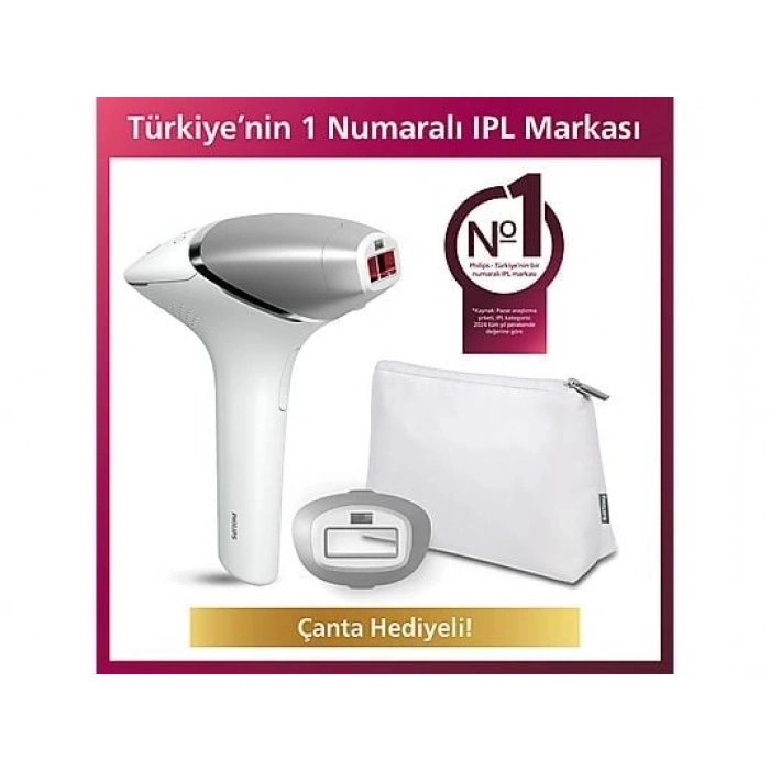 PHILIPS BRI940/00 Lumea 8000 Series IPL Epilasyon Cihazı, Çanta Hediyeli, 1 Akıllı Başlık (Vücut)