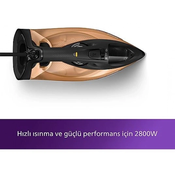 PHILIPS DST7040/80 Azur Buharlı Ütü Siyah/Gold