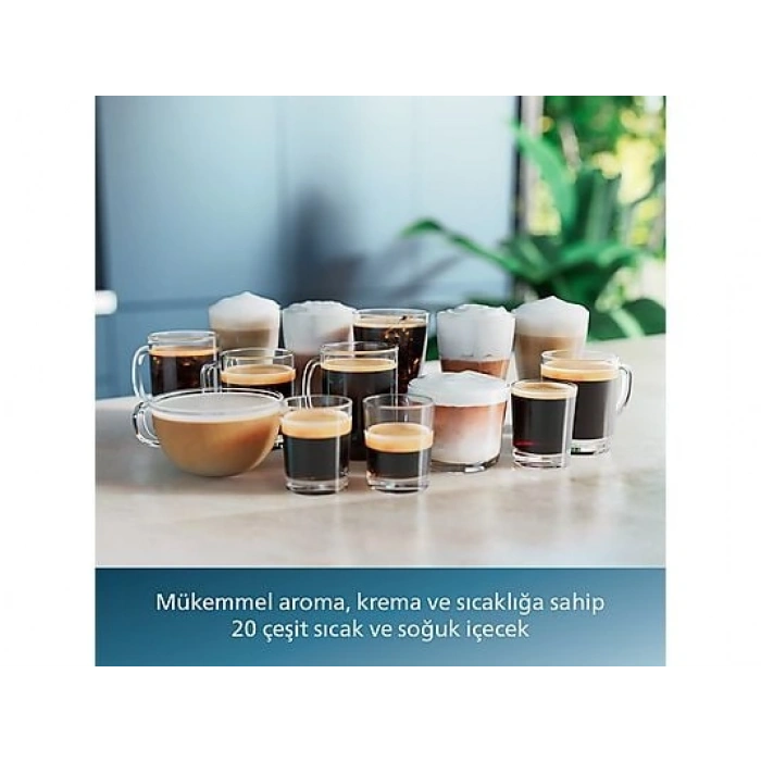 PHILIPS EP5547/90 Tam Otomatik Espresso Makinesi Krom Siyah