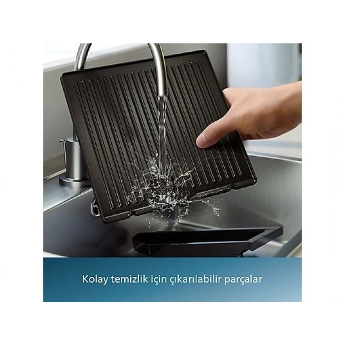 PHILIPS HD6301/90 5000 Serisi Izgara ve Tost Makinesi Inox
