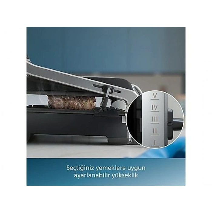 PHILIPS HD6301/90 5000 Serisi Izgara ve Tost Makinesi Inox
