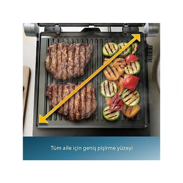 PHILIPS HD6301/90 5000 Serisi Izgara ve Tost Makinesi Inox