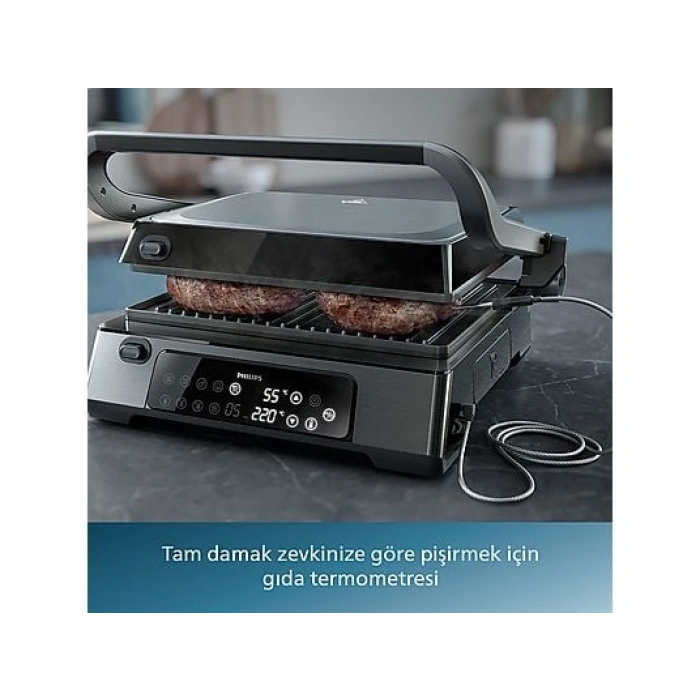 PHILIPS HD6307/70 7000 Serisi Izgara ve Tost Makinesi Siyah