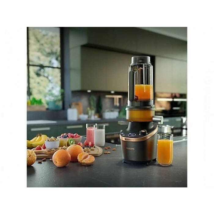 PHILIPS HR3770/00 Dual Chef Meyve Sıkacağı & Blender Siyah metal