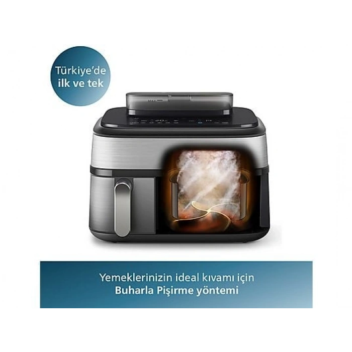 PHILIPS NA555/00 5000 Serisi Çift Hazneli Airfryer