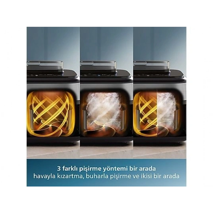 PHILIPS NA555/00 5000 Serisi Çift Hazneli Airfryer