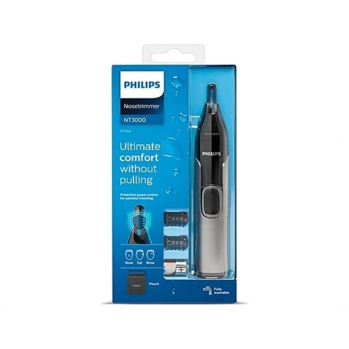 PHILIPS NT3650/16 Burun Kıl Alma Makinesi Siyah Gri