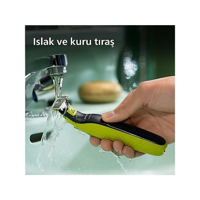 PHILIPS QP2724/10 Oneblade Yüz Şekillendirici Lime Yeşili