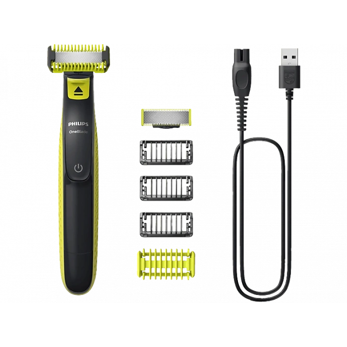 PHILIPS QP2824/10 Oneblade Yüz ve Vücut Şekilendirici Lime Yeşili / Siyah