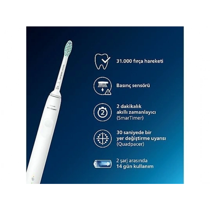 PHILIPS Sonicare 3100 - Sonic Şarjlı Diş Fırçası HX3671/13
