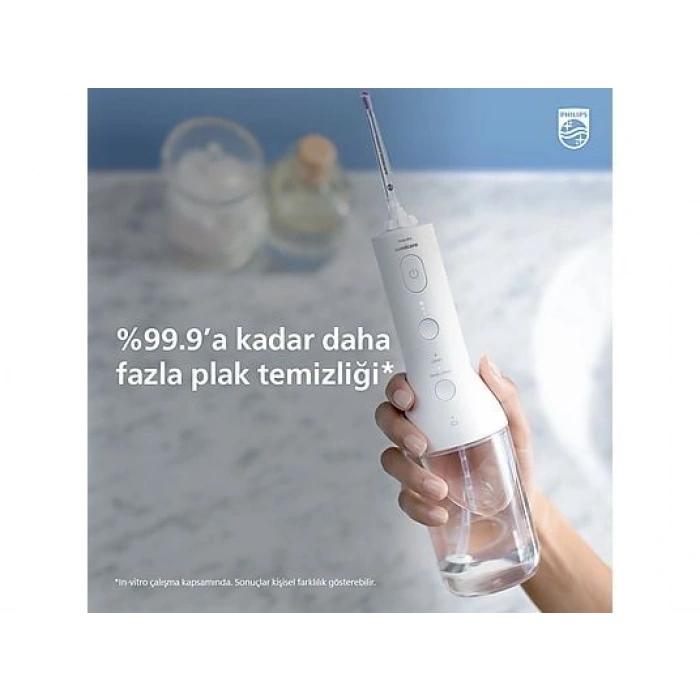 PHILIPS Sonicare Power Flosser 3000 Sonic Şarjlı Diş Arası Temizleyicisi Beyaz HX3826/31