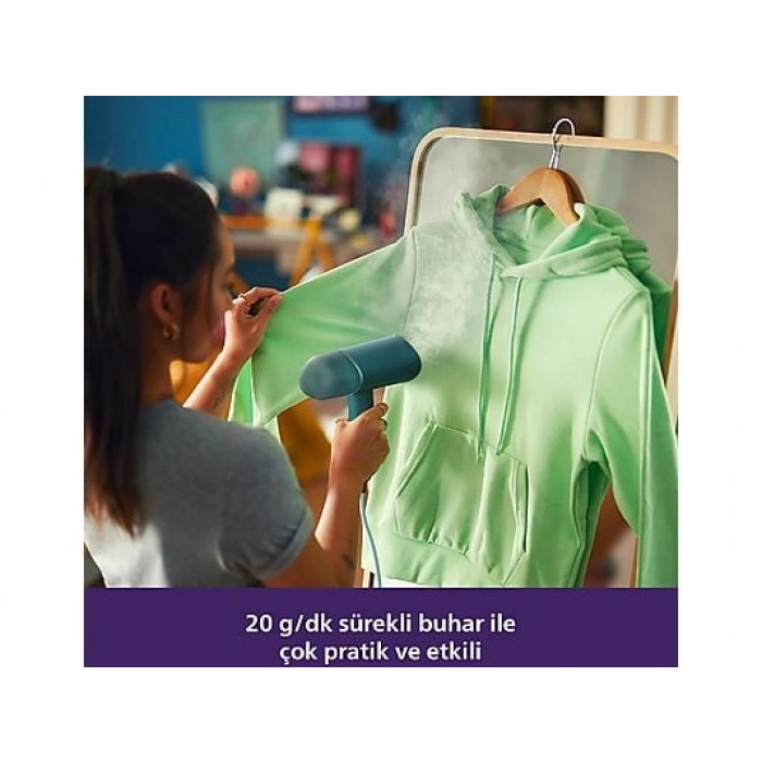 PHILIPS STH3020/70 Buharlı Dikey Düzleştirici Su Yeşili