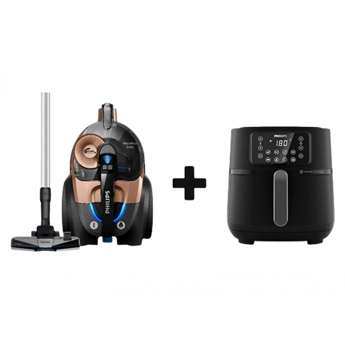 PHILIPS XB7151/07 Marathon Elektrikli Süpürge HD9285/96 Airfryer Hediyeli Özel Paket