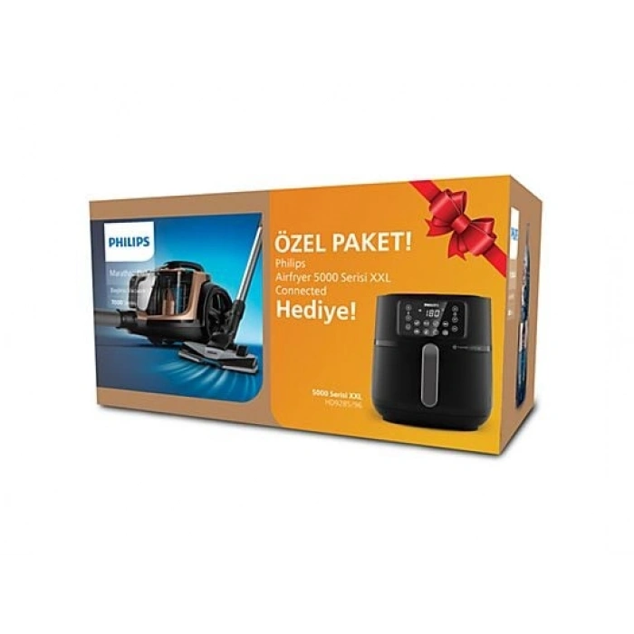 PHILIPS XB7151/07 Marathon Elektrikli Süpürge HD9285/96 Airfryer Hediyeli Özel Paket