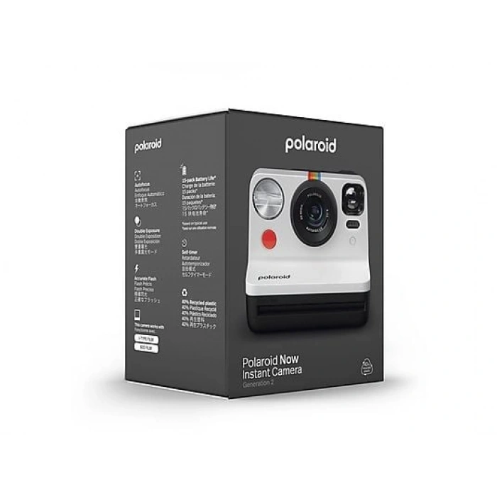 POLAROID Now Gen 2 Anlık Fotoğraf Makinesi Siyah Beyaz