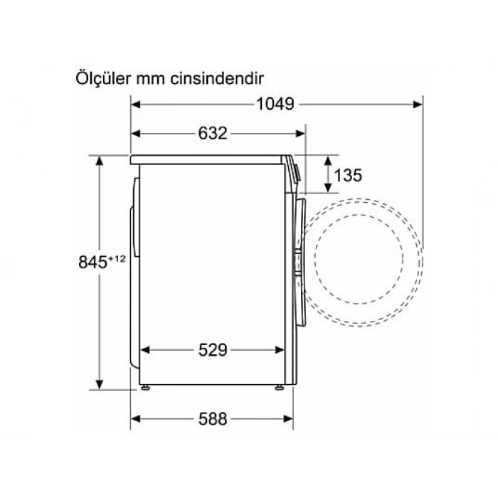 PROFILO CGA25202TR 10 Kg 1200 Devir Çamaşır Makinesi