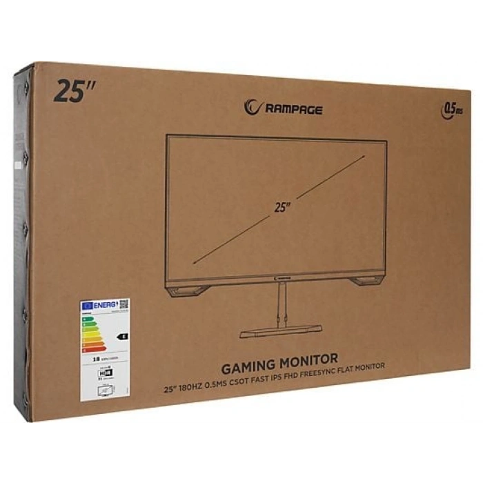 RAMPAGE Crimson CR25R180 25 200Hz 0.5ms CSOT FAST IPS FHD Freesync/G-Sync PC Flat Oyuncu Monitörü