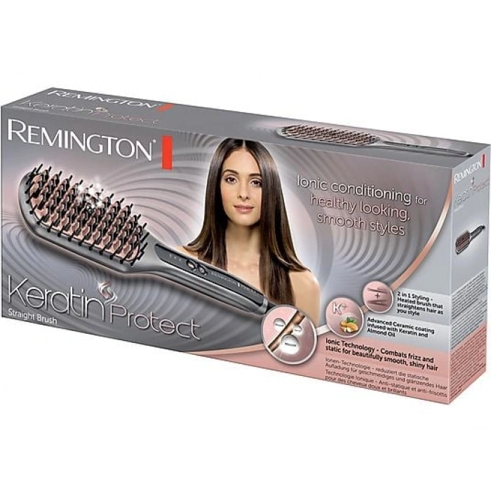 REMINGTON CB7480 Keratin Protect Saç Düzleştirici Tarak Siyah