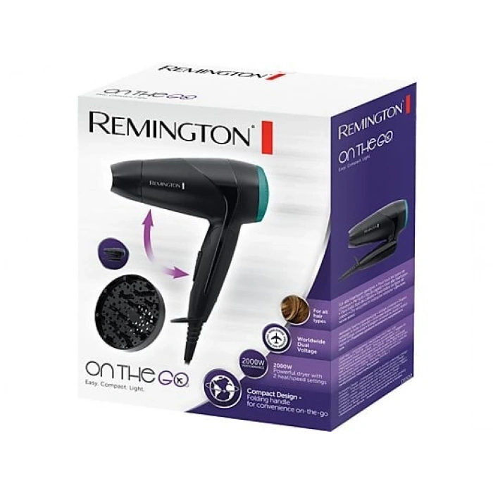 REMINGTON D1500 Travel Dryer Compact 2000W Saç Kurutma Makinesi