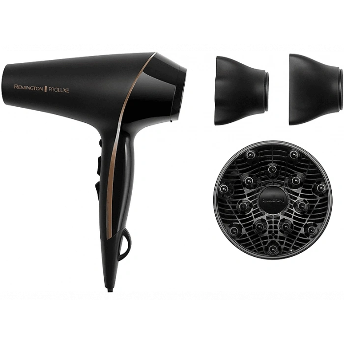 REMINGTON PROLuxe Midnight Edition 2400 W Saç Kurutma Makinesi Siyah