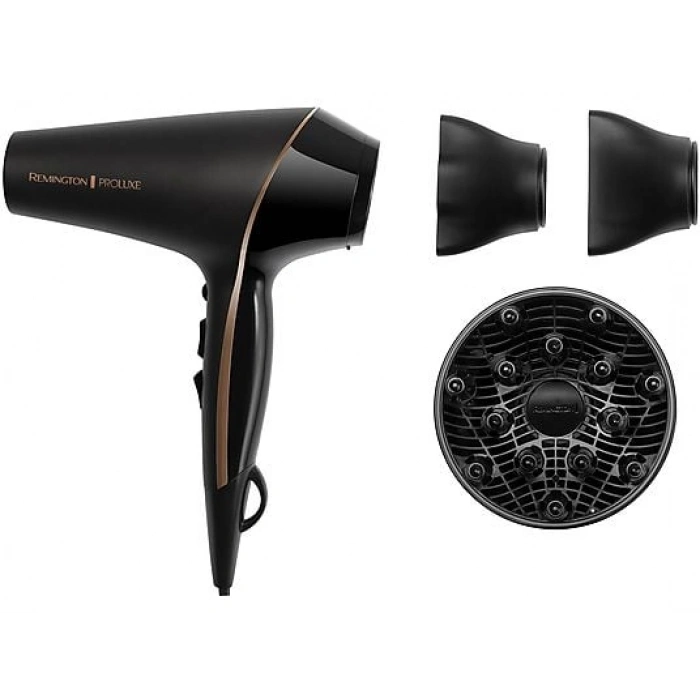 REMINGTON PROLuxe Midnight Edition 2400 W Saç Kurutma Makinesi Siyah