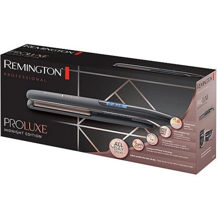 REMINGTON PROLuxe Midnight Edition Saç Düzleştirici Siyah