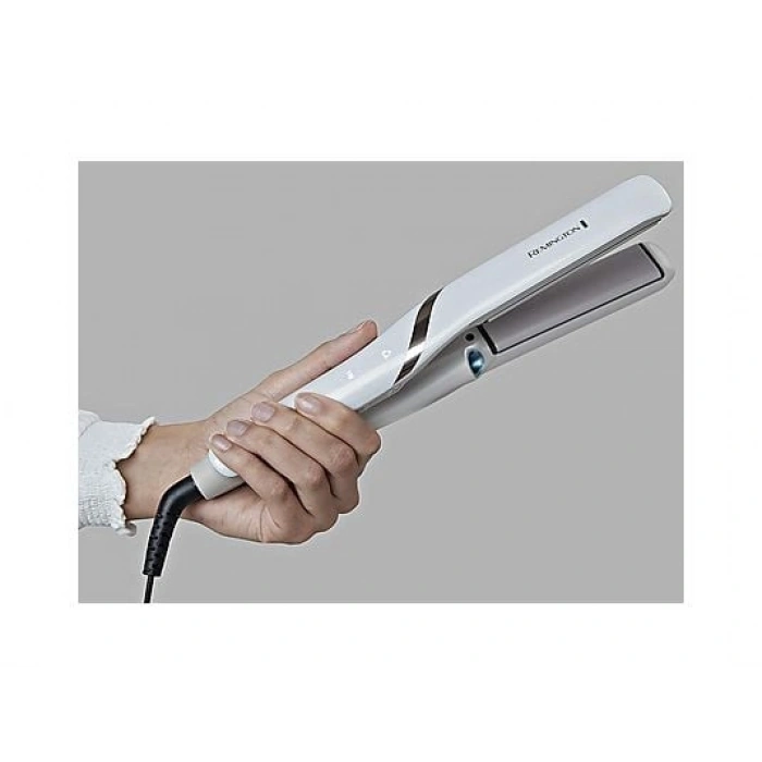 REMINGTON S9001 Hydraluxe Pro Soğuk Buharlı Saç Düzleştirici Beyaz