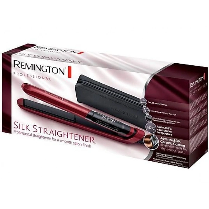 REMINGTON Silk S9600 Saç Düzleştirici Kırmızı
